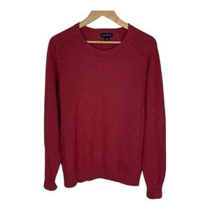 Lands' End Men's 100% Cotton Sweater‎ Salmon Pink Size M (38-40)